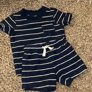 Carter's Navy and White Baby Outfit